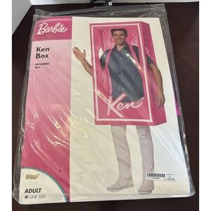 [01649060] Spirit Halloween Adult Ken Box Costume - NEW Barbie OSFM